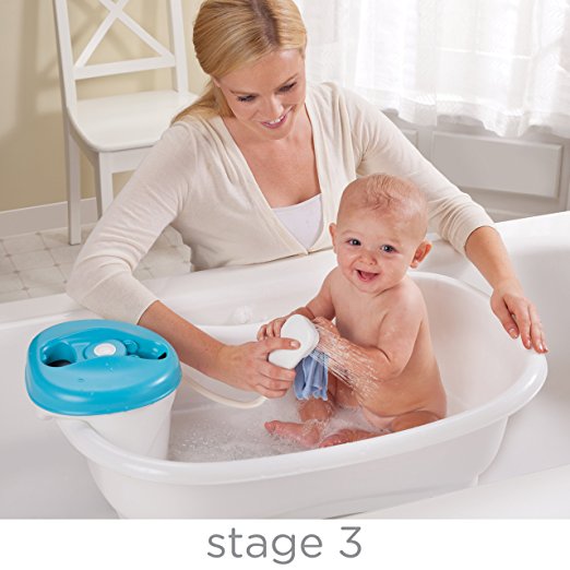 Summer Infant Newborn to Toddler Bath Center and Shower infant having a bath