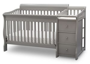 baby crib with side drawers