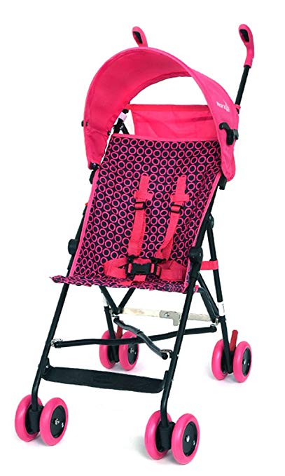 roze lichtgewicht paraplu kinderwagen