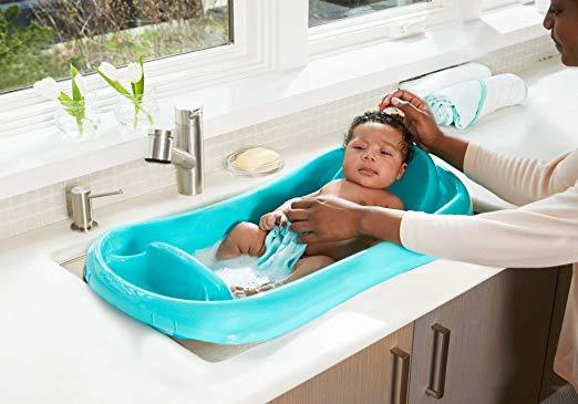 The First Years Sure Comfort Deluxe Newborn To Toddler Tub, Light Blue 2