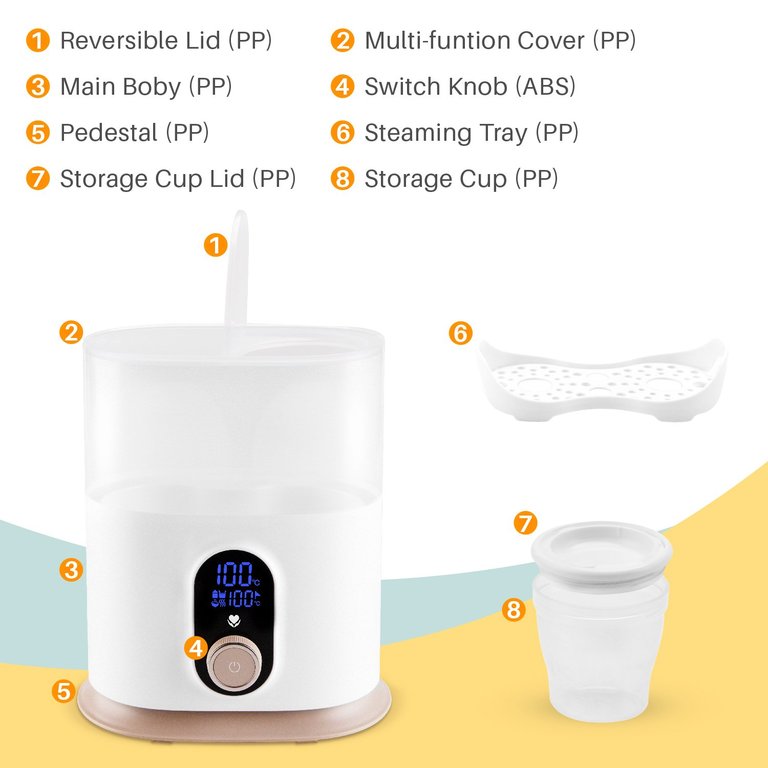 Babebay Baby Bottle Warmer & Bottle Sterilizer 8